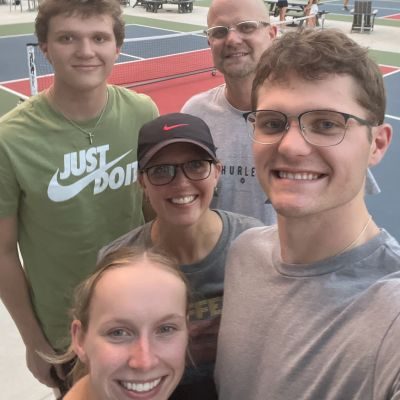 Chiropractic Albertville MN Alicia Blakstvedt Meet the Team Alicia Blakstvedt and family on pickleball court
